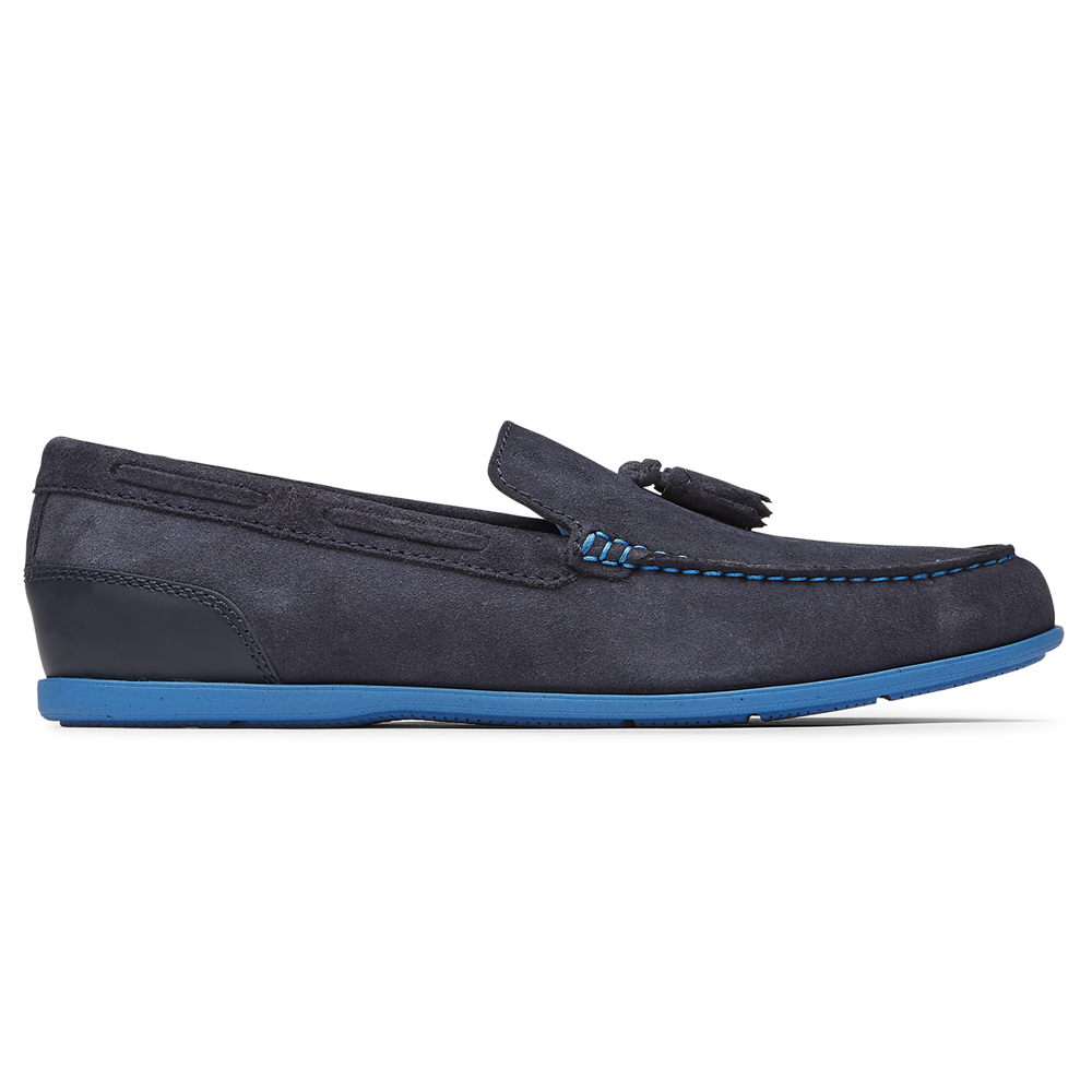 Rockport Loafers For Mens Blue - Malcom Tassel - FL8106592